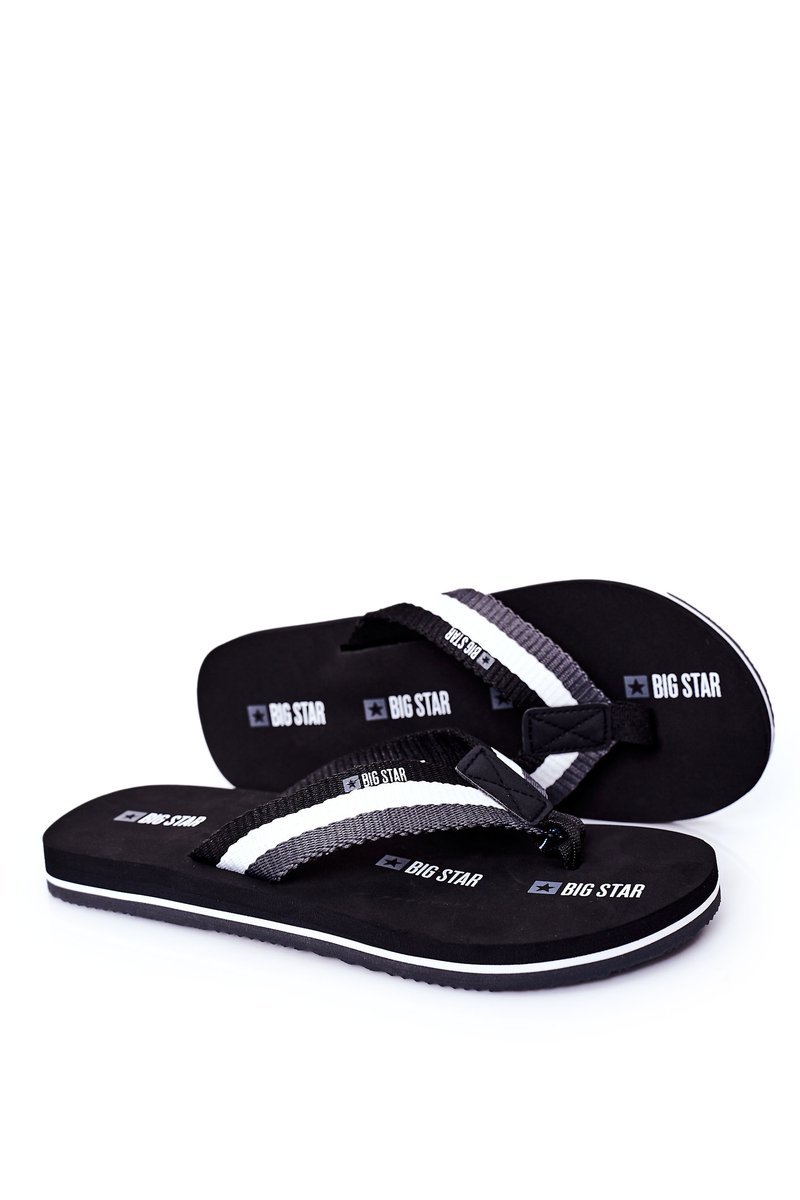 Men's Slippers Flip-Fops Big Star HH174828 Black