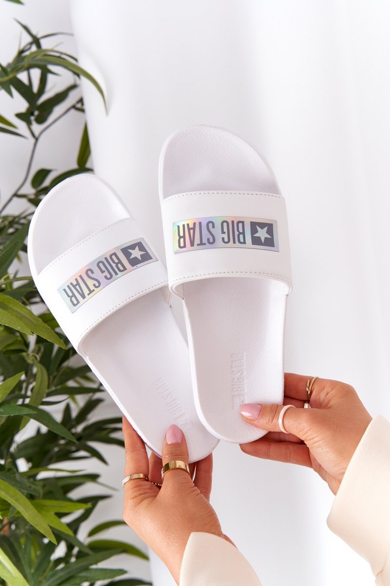 Women's Slippers Big Star HH274A035 White