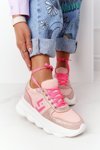 Women's Sports Shoes On The Platform Lu Boo Pink